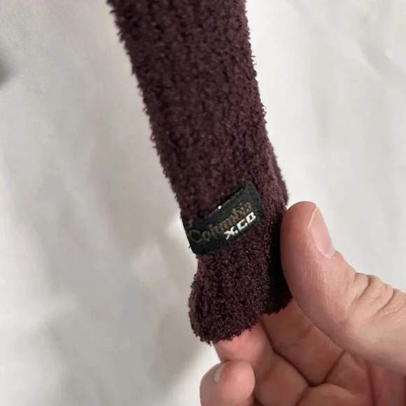 Columbia Sweater Women's Small Solid Purple Vneck Long Sleeve XCO - Picture 5 of 9